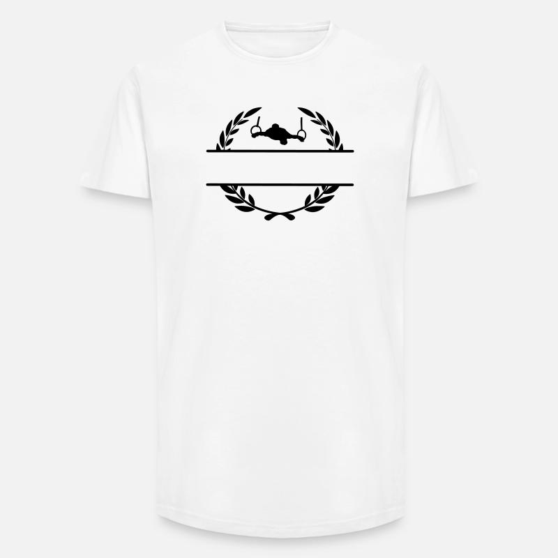 Lorbeerkranzwender in den Ringen - Long Fit Männer T-Shirt - Weiß