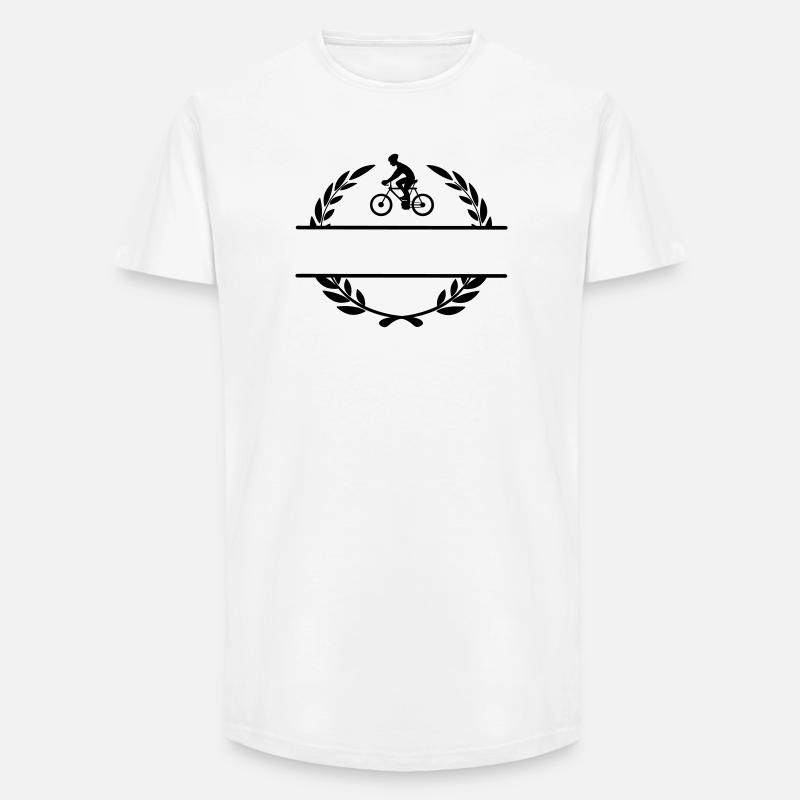 Radfahrer im Lorbeerkranz - Long Fit Männer T-Shirt - Weiß
