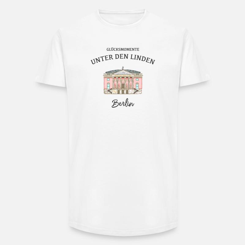 Berlin, Oper Unter den Linden - Long Fit Männer T-Shirt - Weiß