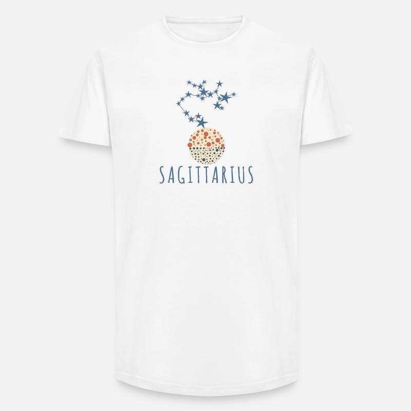 Das Sternbild Schütze - Long Fit Männer T-Shirt - Weiß