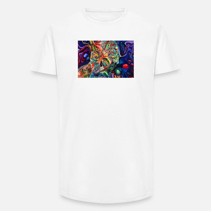 KI Generierte Kunst - Long Fit Männer T-Shirt - Weiß