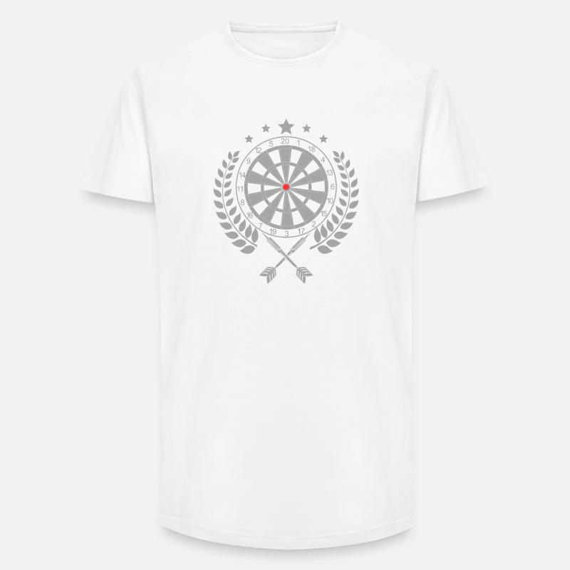 Darts - Darts Lover Apparel - Long Fit Männer T-Shirt - Weiß