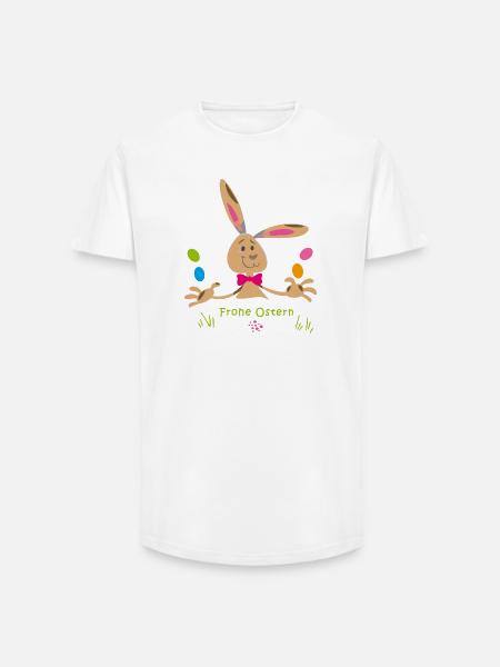 frohe Ostern - Long Fit Männer T-Shirt - Weiß