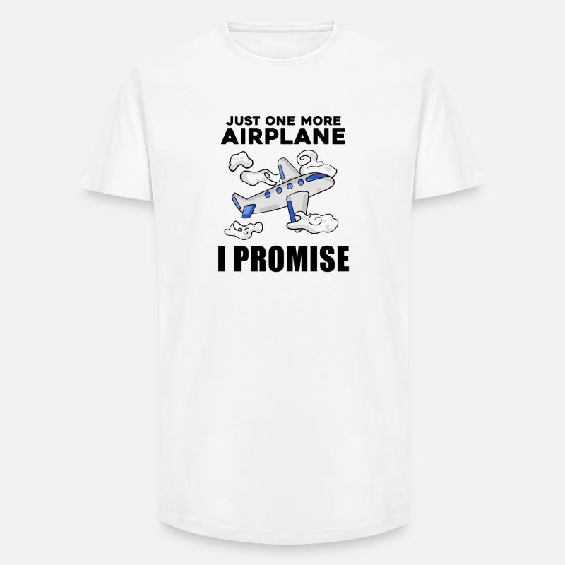 Flugzeug Pilot Spruch Geschenk - Long Fit Männer T-Shirt - Weiß