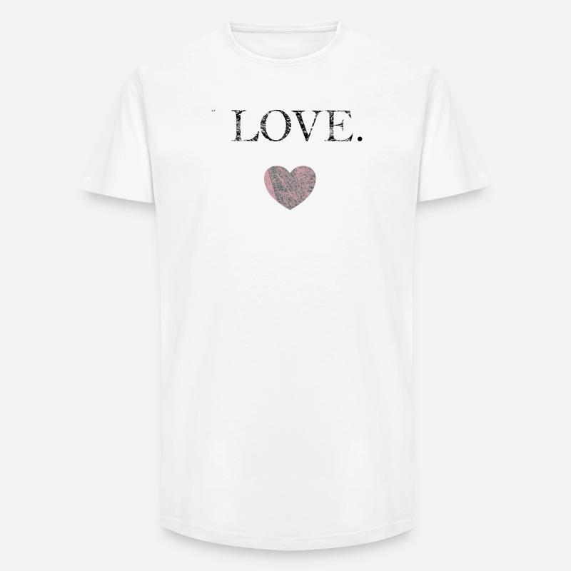 FÜR SIE - Long Fit Männer T-Shirt - Weiß