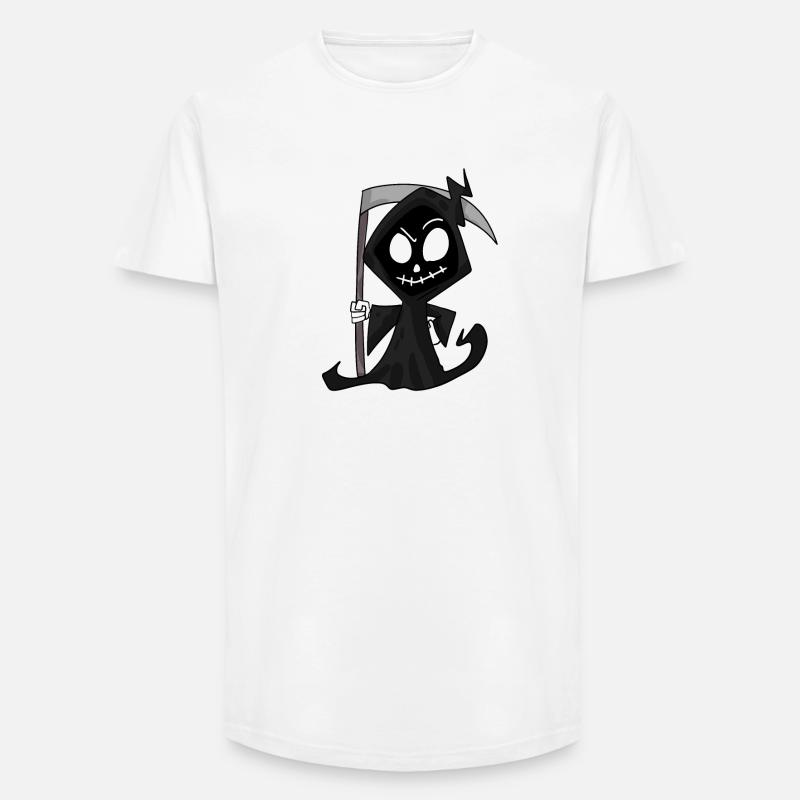 Sensenmann mit Sense - Halloween - Long Fit Männer T-Shirt - Weiß