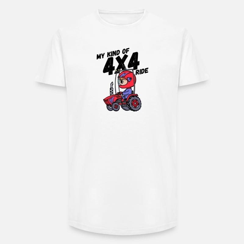 Nutzfahrzeug Traktor Statement Landleben Jungbauer - Long Fit Männer T-Shirt - Weiß