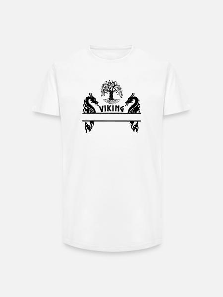 Viking nameplate Yggdrasil viking - Long Fit Men's T-Shirt - white