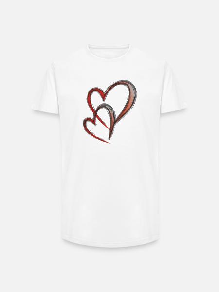 Doppelherz 4 6 23 - Long Fit Men's T-Shirt - white