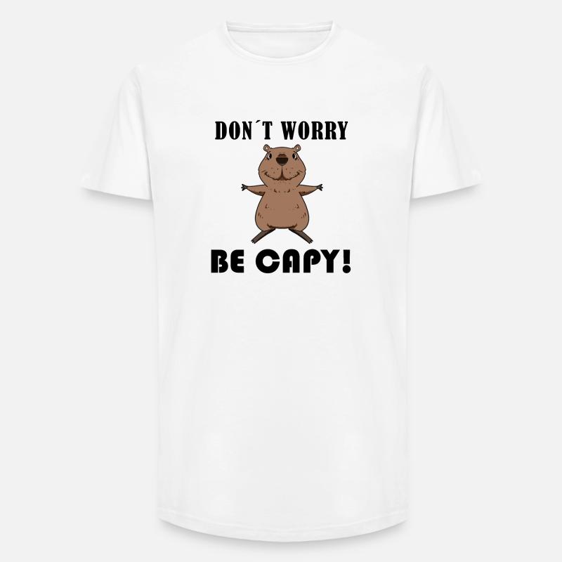 Capybara Wasserschwein Geschenk - Long Fit Männer T-Shirt - Weiß