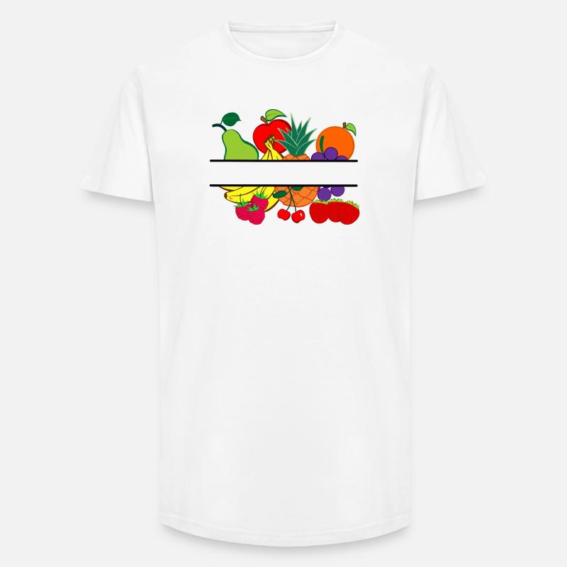 Obstlogo-Shop oder Obstbauer - Long Fit Männer T-Shirt - Weiß