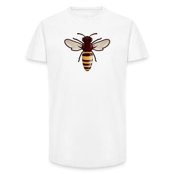 Bienen Motiv für Bienen Freunde & Imker*innen - Long Fit Männer T-Shirt - Weiß - Vorne - AI Model Male 185 light (185cm)