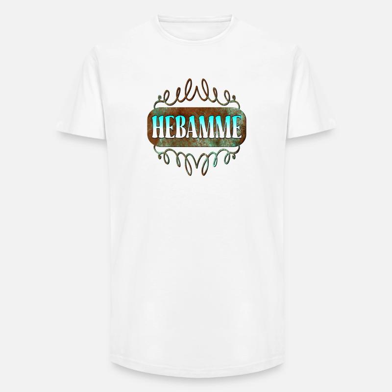 HEBAMMENBERUF GEBURTSHILFE - DANKE HEBAMME - Long Fit Männer T-Shirt - Weiß