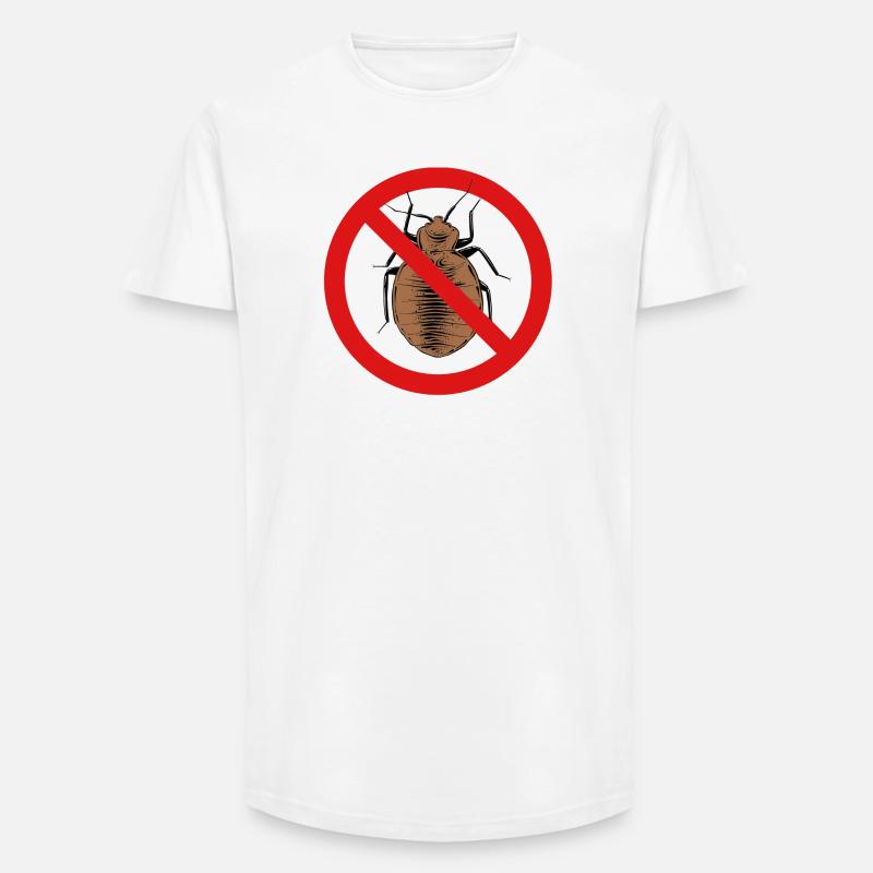 bed bug, bed bug - Long Fit Men's T-Shirt - white