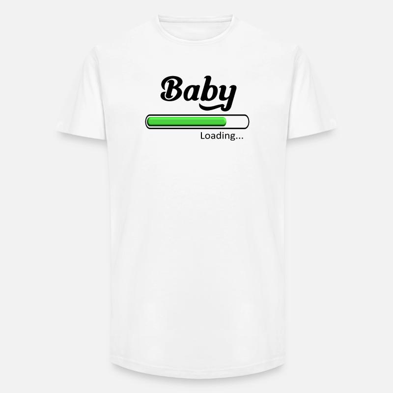 Baby-Loading. - Long Fit Männer T-Shirt - Weiß