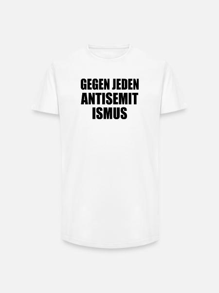 Gegen jeden antisemitismus - Long Fit Männer T-Shirt - Weiß