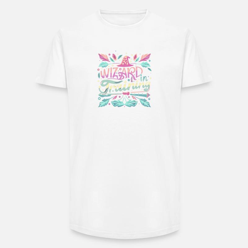 Wizard in Training - Long Fit Männer T-Shirt - Weiß