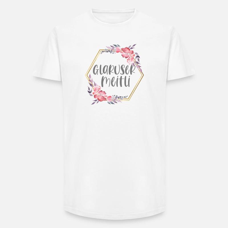 Schweiz Glarus Mädchen Heimat Geschenk - Long Fit Männer T-Shirt - Weiß
