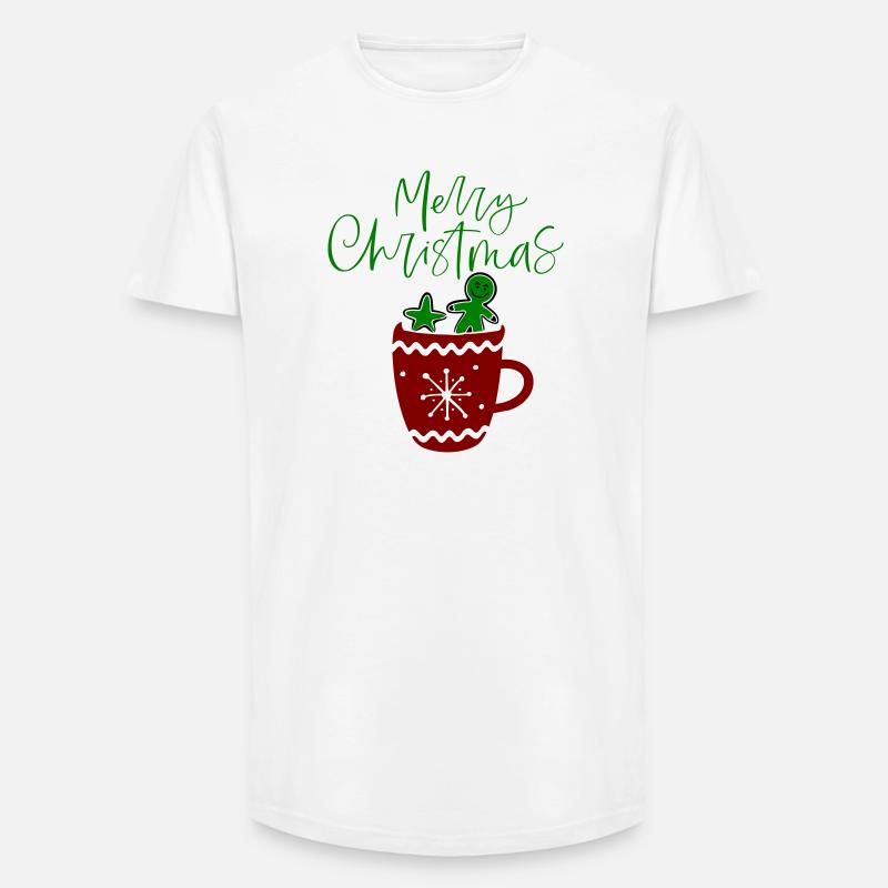 Merry Christmas, Plätzchen - Long Fit Männer T-Shirt - Weiß