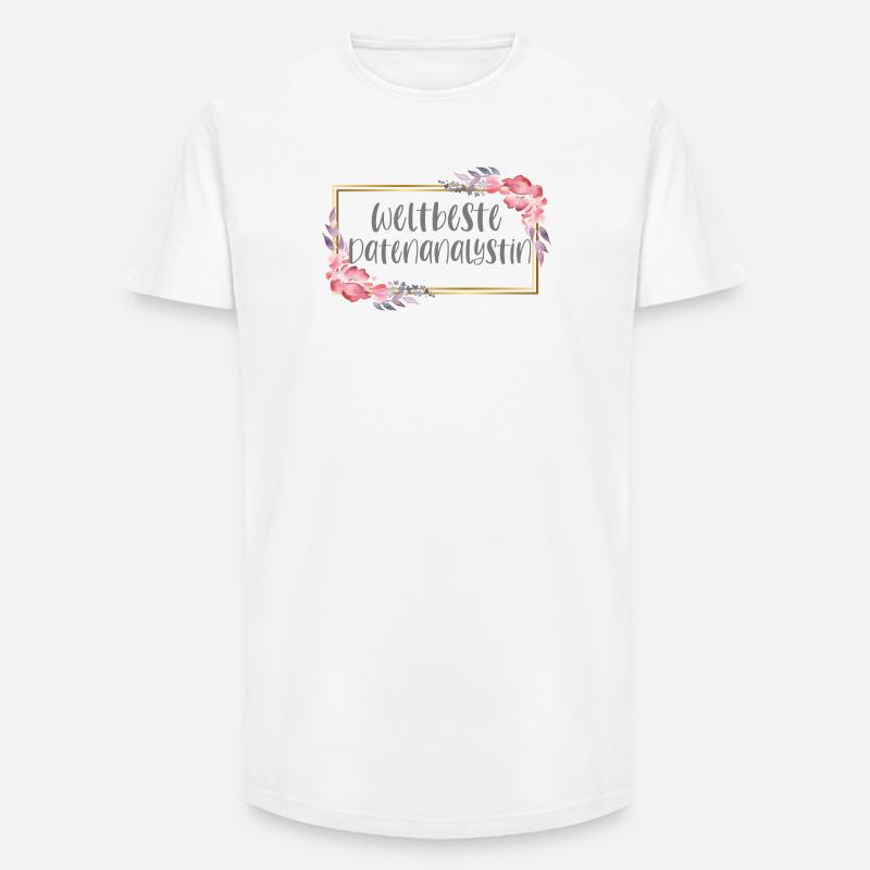 Datenanalystin Datenanalyse Geschenk - Long Fit Männer T-Shirt - Weiß