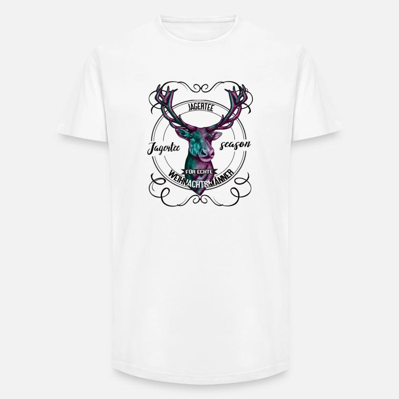 Jägerzeit Jaggertee – Für echte Weihnachtsmänner - Long Fit Männer T-Shirt - Weiß