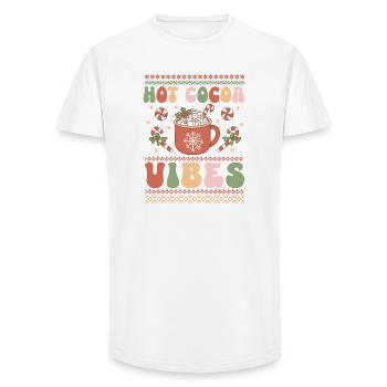 Ugly Christmas Sweater - Long Fit Men's T-Shirt - white - Front - AI Model Male 185 light (185cm)