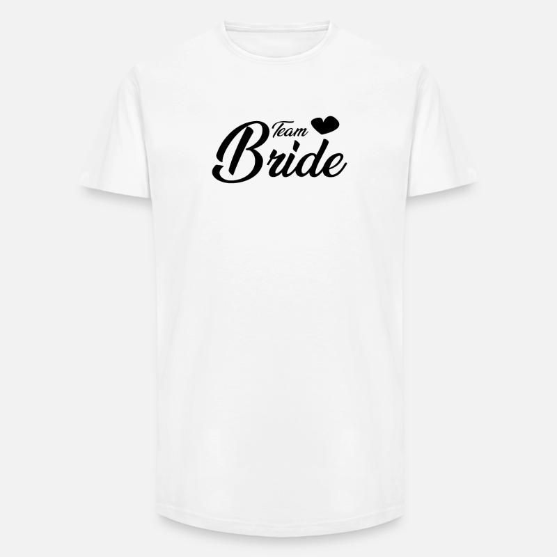 Team Bride - Long Fit Männer T-Shirt - Weiß