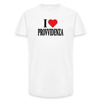 t-shirt I love Providence t-shirt gift idea - Long Fit Men's T-Shirt - white - Front - AI Model Male 185 light (185cm)
