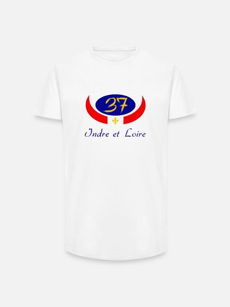 Indre et loire - Long Fit Men's T-Shirt - white