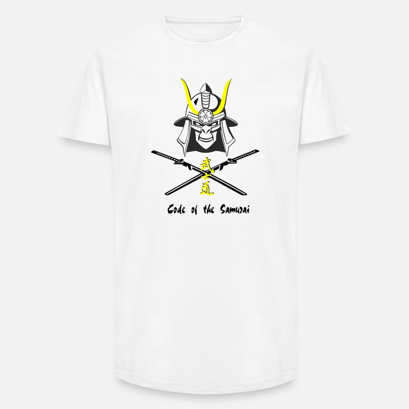 Samuraihelm Kabuto 4 - Long Fit Männer T-Shirt - Weiß