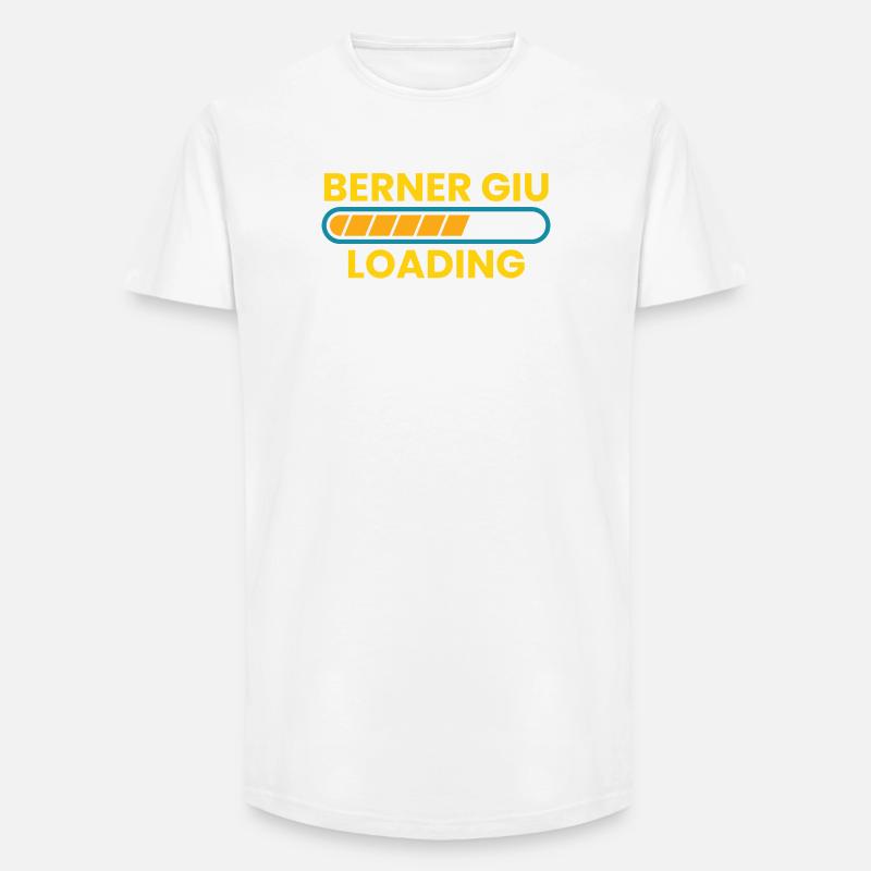Berner Giu Loading Bern - Long Fit Männer T-Shirt - Weiß