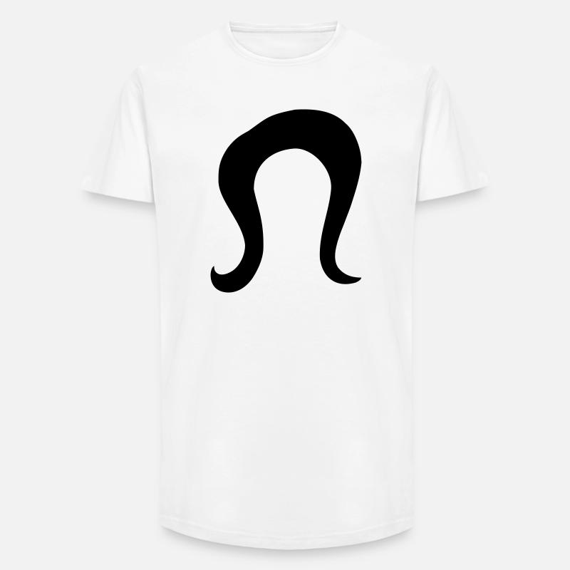 Frisur - Long Fit Männer T-Shirt - Weiß