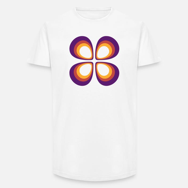 Positives Orbital 2 - Long Fit Männer T-Shirt - Weiß
