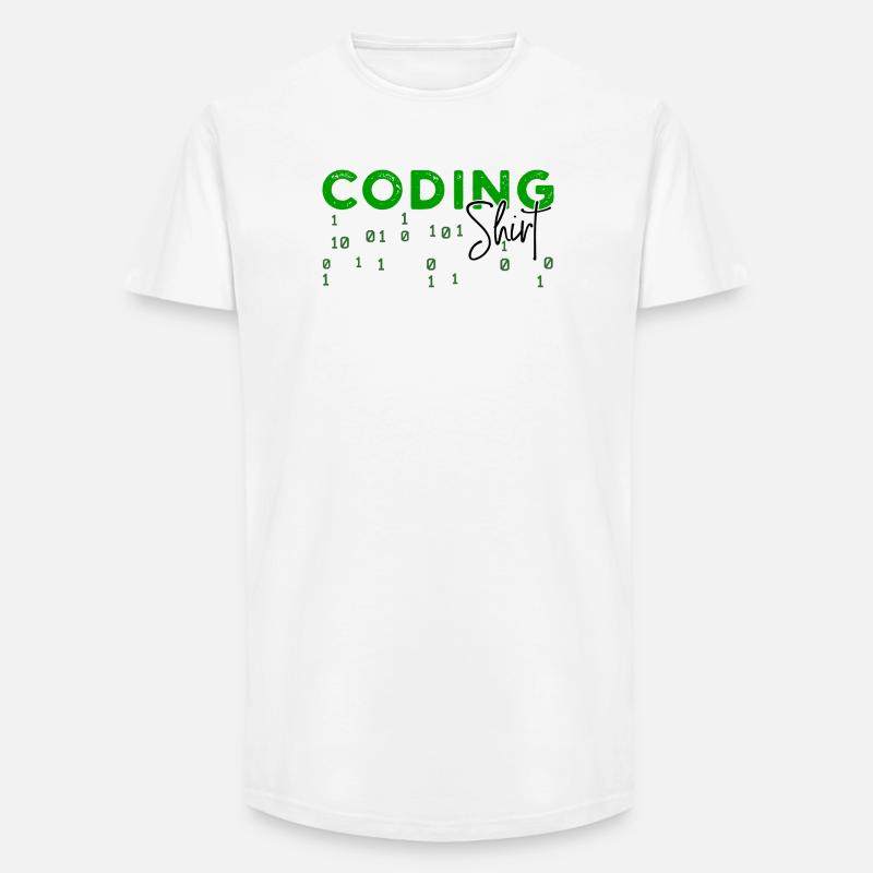 Coden Développeur Programmeur Développeur Web Dicton - T-shirt coupe longue homme - blanc
