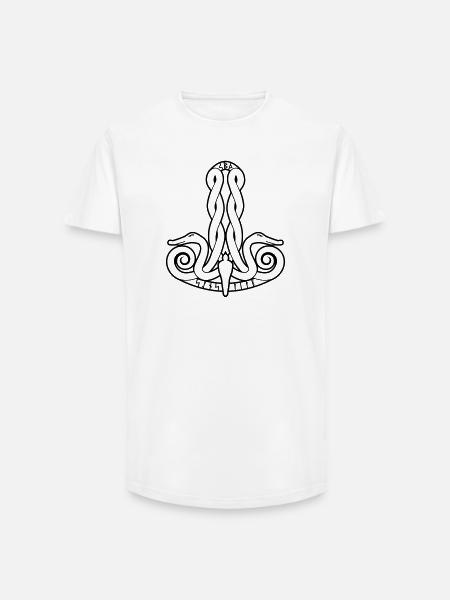 Thors hammer - Long Fit Men's T-Shirt - white