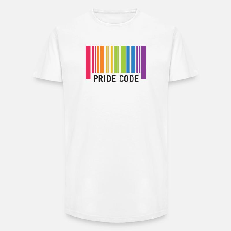 LGBT Pride Monat - Pride Code - Long Fit Männer T-Shirt - Weiß