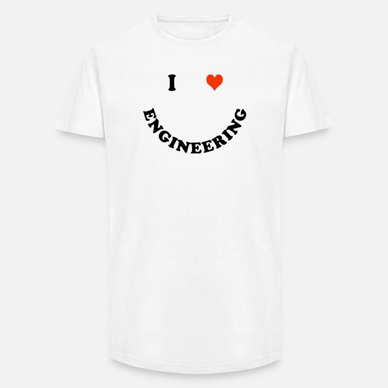 Ingenieur - Long Fit Männer T-Shirt - Weiß