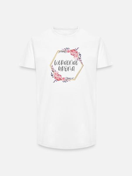 Boho werdende Uroma Schwangerschaft Geschenk - Long Fit Männer T-Shirt - Weiß