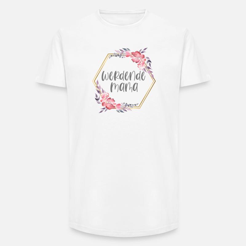 Boho Mama Schwangerschaft Geschenk - Long Fit Männer T-Shirt - Weiß