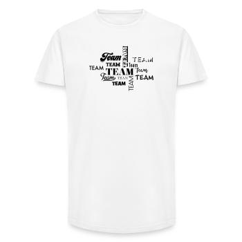 Team - Long Fit Men's T-Shirt - white - Front - AI Model Male 185 light (185cm)