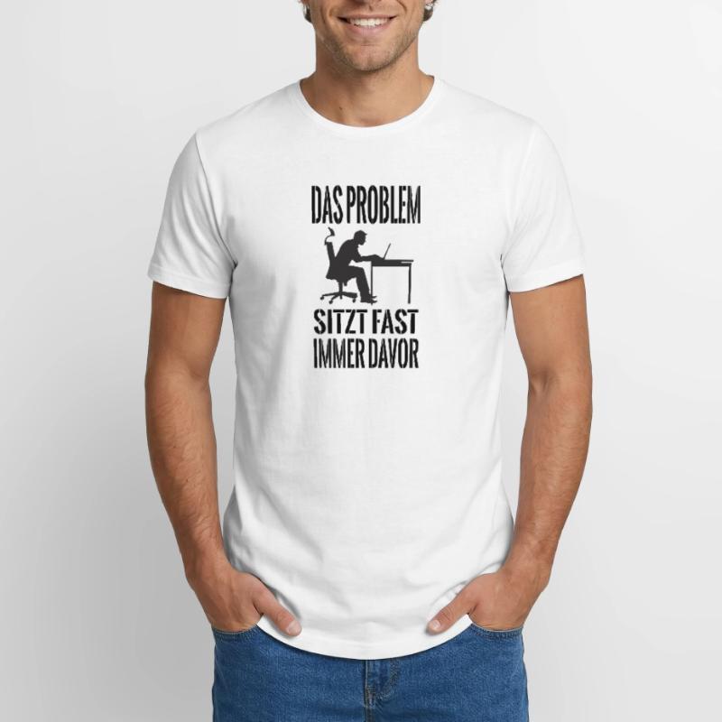 Administrator Admin IT PC Computer Programmierer Long Fit Männer T-Shirt