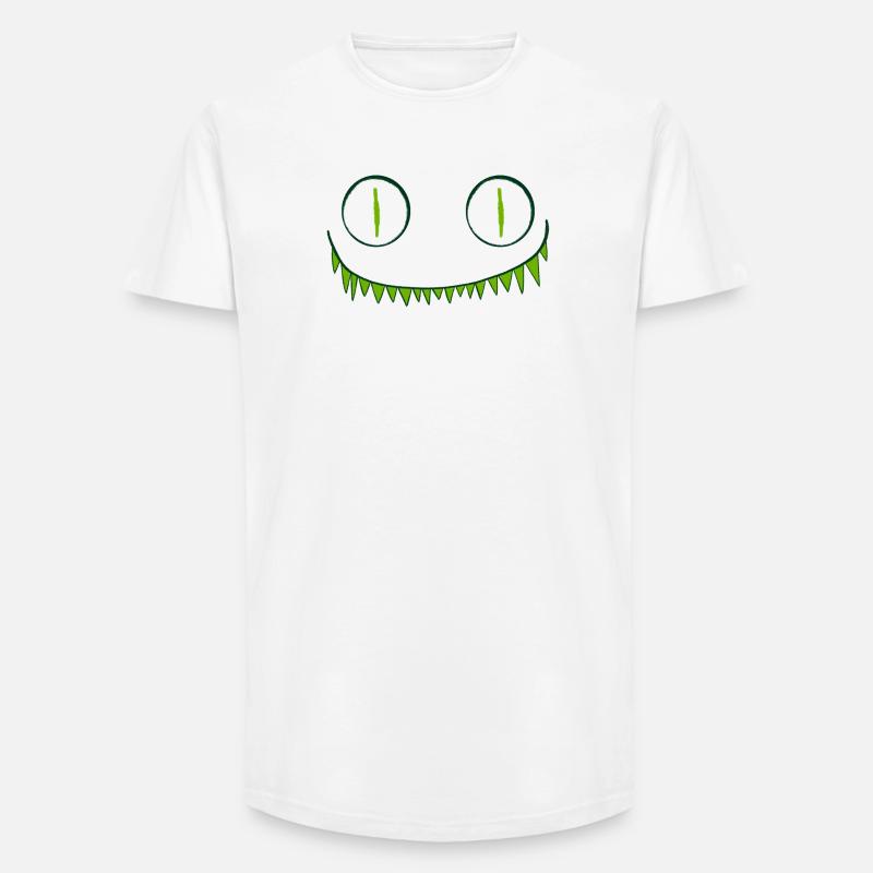Monströse Augen - Long Fit Männer T-Shirt - Weiß