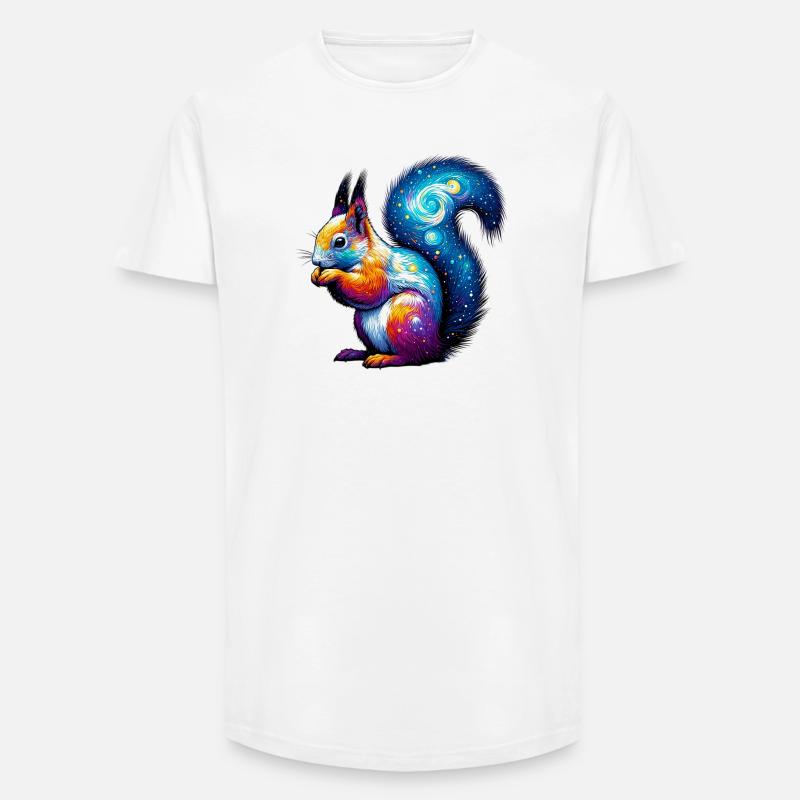 Eichhörnchen - Long Fit Männer T-Shirt - Weiß