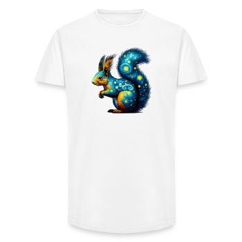 Squirrel - Long Fit Men's T-Shirt - white - Front - AI Model Male 185 light (185cm)