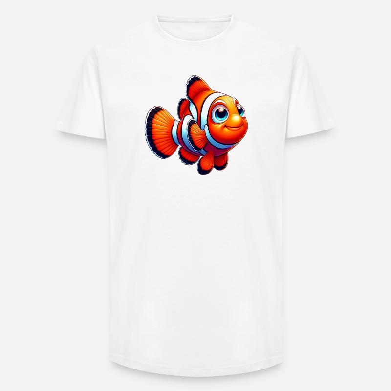 Clownfisch - Long Fit Männer T-Shirt - Weiß