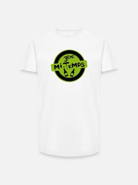 3rd Half - Long Fit Men's T-Shirt - white