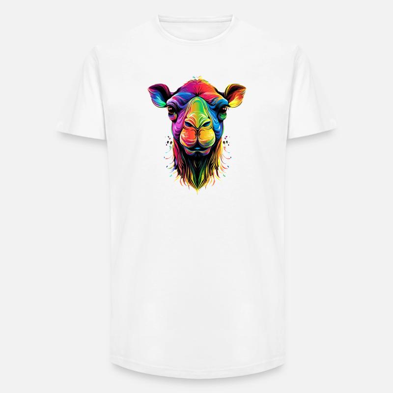 Kamel Dromedar Trampeltier Camel Geschenk Kamele - Long Fit Männer T-Shirt - Weiß