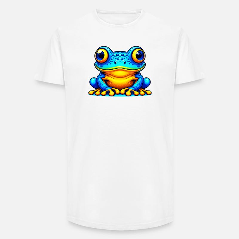 Frosch - Long Fit Männer T-Shirt - Weiß