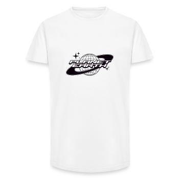 Planet Erde - Long Fit Männer T-Shirt - Weiß - Vorne - AI Model Male 185 light (185cm)