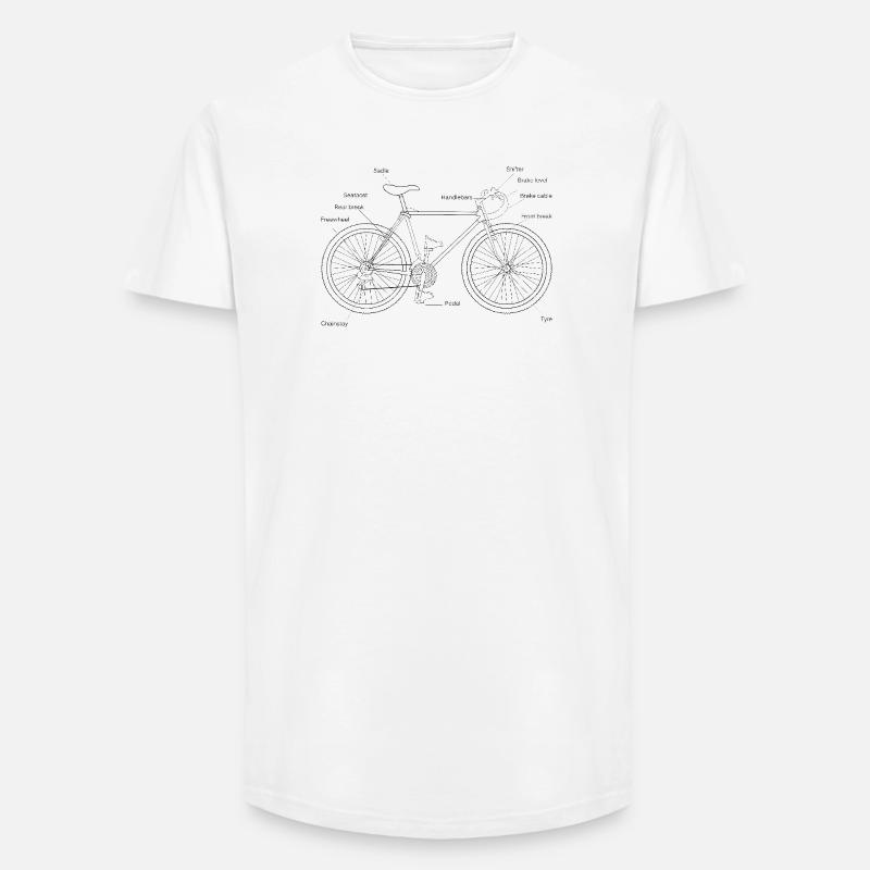 Design braucht Image - Long Fit Männer T-Shirt - Weiß
